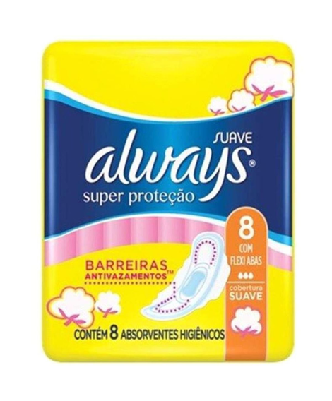 imagem do produto Absorvente always super protecao suave com abas 8 unidades - PROCTER E GAMBLE