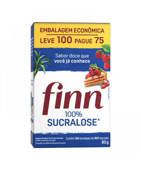 imagem do produto Adocante finn sucralose 100 envelopes - HYPERA PHARMA