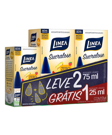 imagem do produto Adoante linea sucralose liquido kit leve 275ml + 125ml - LINEA