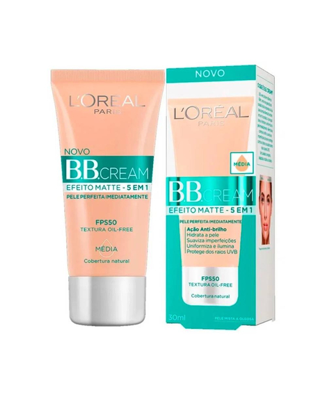 imagem do produto Base bb cream 5 em 1 efeito matte media 30ml - LOREAL