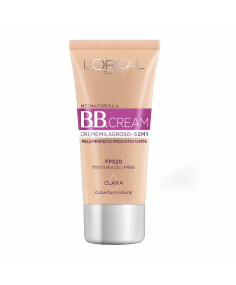 imagem do produto Base bb cream 5 em 1 milagroso pele clara 30ml - LOREAL