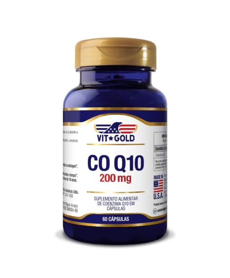 imagem do produto Coenzima q10 200mg vitgold 60 cpsulas - VITGOLD