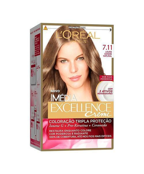 imagem do produto Colorao imedia 7.11 louro cinza natural - LOREAL