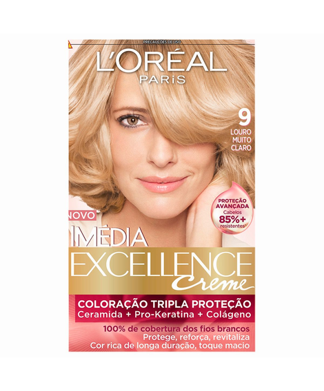 imagem do produto Colorao imedia 9 louro muito claro - LOREAL