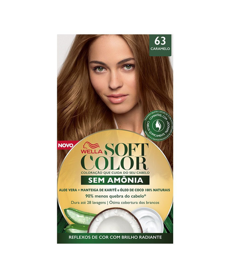 imagem do produto Colorao soft color wella 63 caramelo e dourado - WELLA