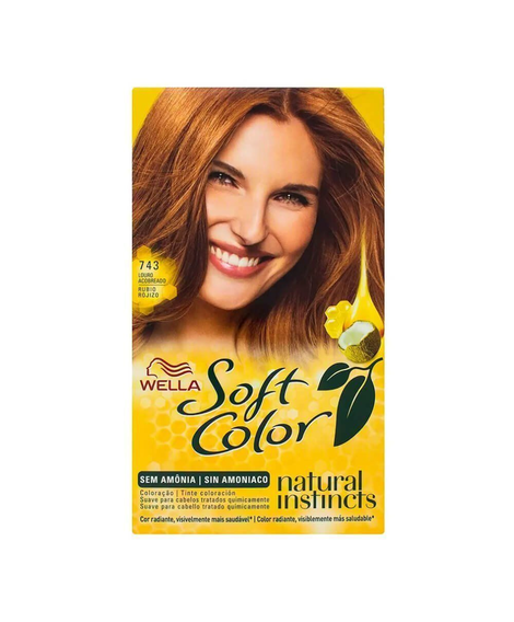 imagem do produto Colorao soft color wella 743 louro acobreado - WELLA