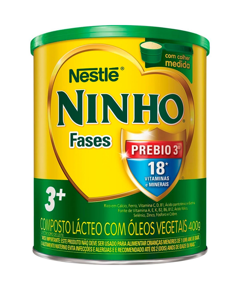 imagem do produto Composto lcteo ninho fases 3+ 400g - NESTLE