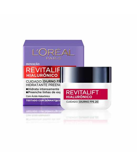 imagem do produto Creme antirrugas revitalift hialurnico diurno fps20 49g - LOREAL