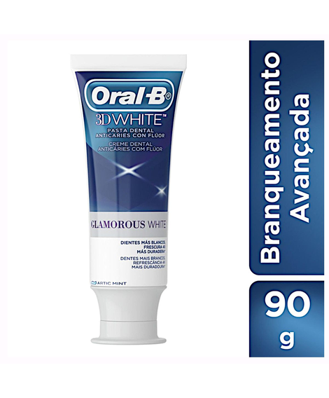 imagem do produto Creme dental oral b 3d white glamorous 90g - PROCTER E GAMBLE