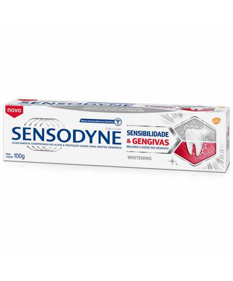 imagem do produto Creme dental sensodyne sensibilidade&gengivas whitening 100g - HALEON