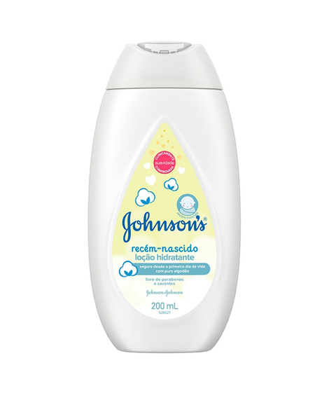 imagem do produto Creme hidratante johnsons baby 200ml recem nascido - JOHNSON E JOHNSON