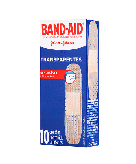 imagem do produto Curativo band aid transparentes 10 unidades - JOHNSON E JOHNSON