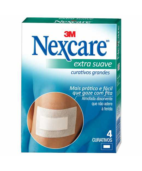 imagem do produto Curativo nexcare grande extra suave 4 unidades - 3M