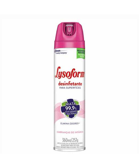 imagem do produto Desinfetante lysoform aerosol lembranca de infancia 360ml - CERAS JOHNSON