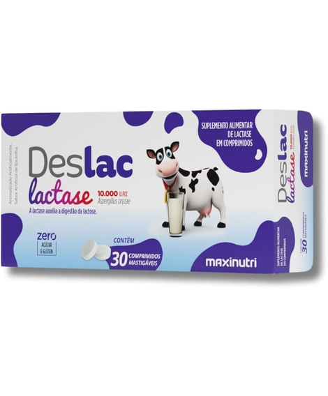 imagem do produto Deslac lactase 10.0000 fcc 30 cpsulas - MAXINUTRI