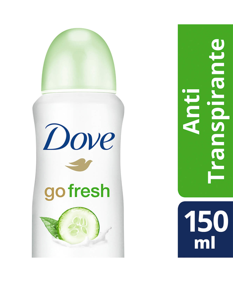 imagem do produto Desodorante dove aerosol feminino go fresh pepino 150ml - UNILEVER