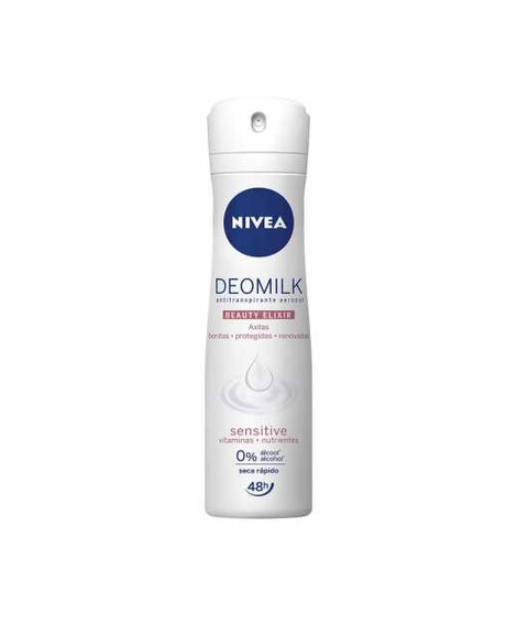 imagem do produto Desodorante nivea aerosol deomilk sensitive 150ml - NIVEA