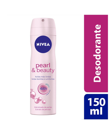 imagem do produto Desodorante nivea aerosol feminino pearl&beauty 150ml - NIVEA