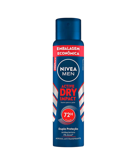 imagem do produto Desodorante nivea aerosol men dry impact 200ml - NIVEA