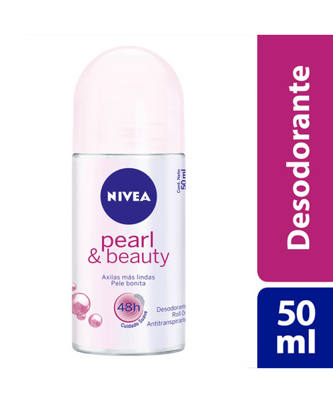 imagem do produto Desodorante nivea roll on feminino pearl&beauty 50ml - NIVEA