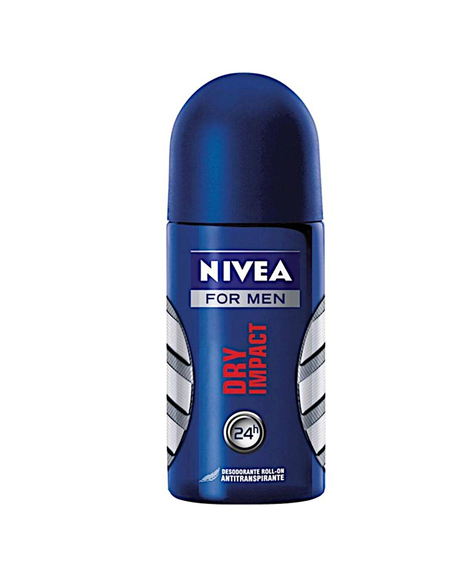 imagem do produto Desodorante nivea roll on men dry impact 50ml - NIVEA