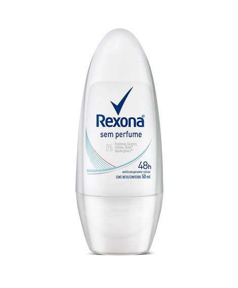 imagem do produto Desodorante rexona roll on feminino sem perfume 50ml - UNILEVER