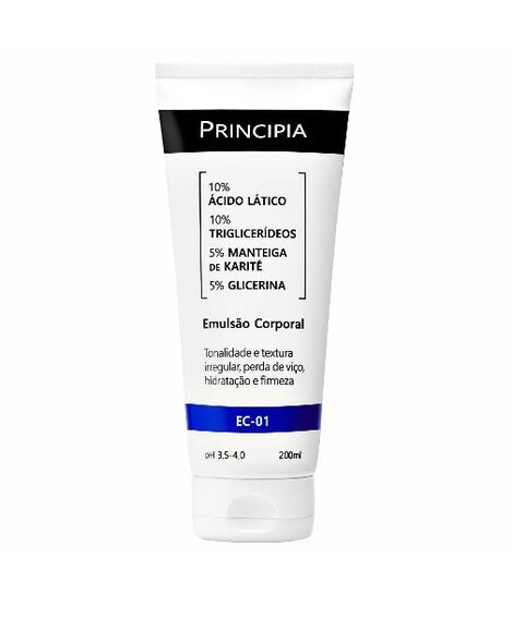 imagem do produto Emulso corporal principia 10% cido ltico 200ml - PRINCIPIA