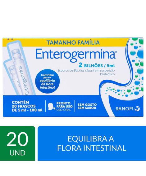 imagem do produto Enterogermina 20 flaconetes 5ml - SANOFI