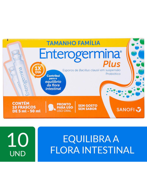 imagem do produto Enterogermina plus 10 flaconetes 5ml - SANOFI