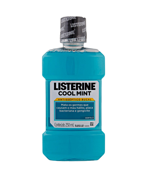 imagem do produto Enxaguante bucal listerine cool mint hortela 250ml - JOHNSON E JOHNSON