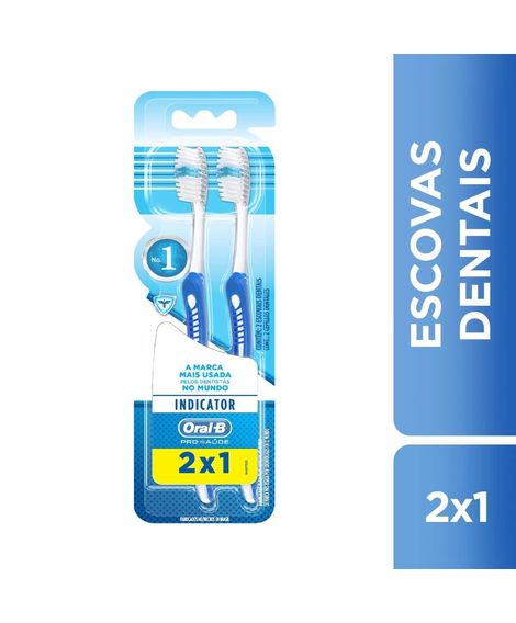 imagem do produto Escova dental oral b indicator plus 30 macia 2 unidades - PROCTER E GAMBLE