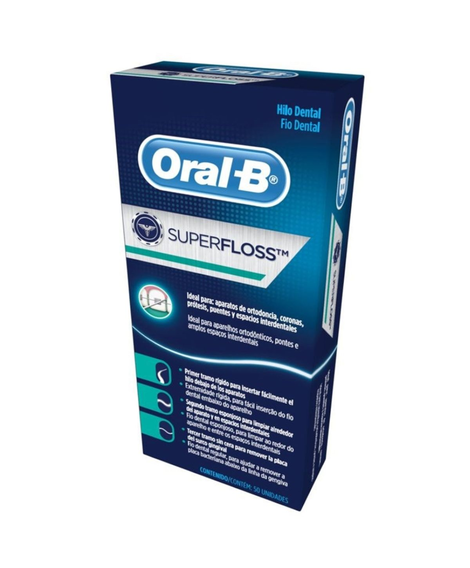 imagem do produto Fio dental oral b super floss 50 unidades - PROCTER E GAMBLE