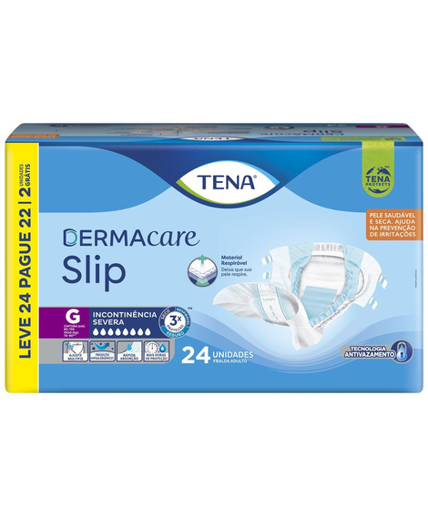 imagem do produto Fralda tena dermacare slip g 24 unidades - TENA