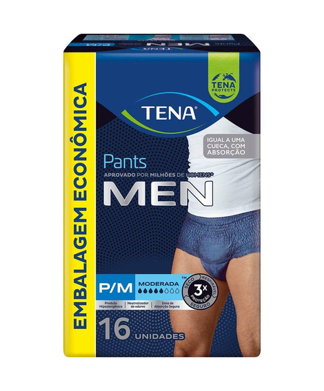 imagem do produto Fralda tena pants men p/m 16 unidades - TENA