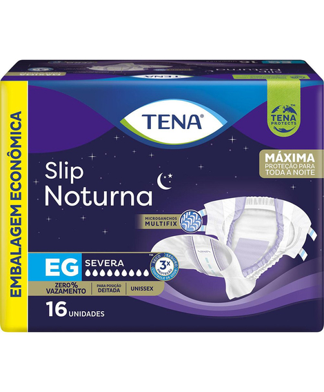 imagem do produto Fralda tena slip noturna eg 16 unidades - TENA