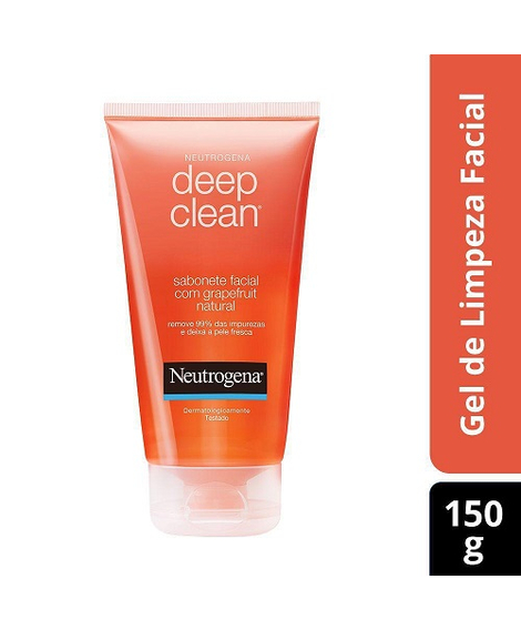 imagem do produto Gel de limpeza facial neutrogena deep clean grapefruit150g - NEUTROGENA