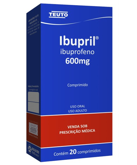 imagem do produto Ibupril 600mg 20 comprimidos - TEUTO