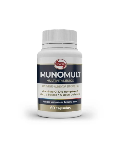 imagem do produto Imunomult multivitamnico 1g 60 cpsulas  - VITAFOR