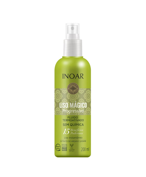 imagem do produto Inoar liso magico progressivo fluido 200ml - INOAR