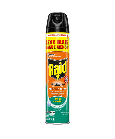 imagem do produto Inseticida raid aerosol multi insetos eucalipito 420ml - CERAS JOHNSON