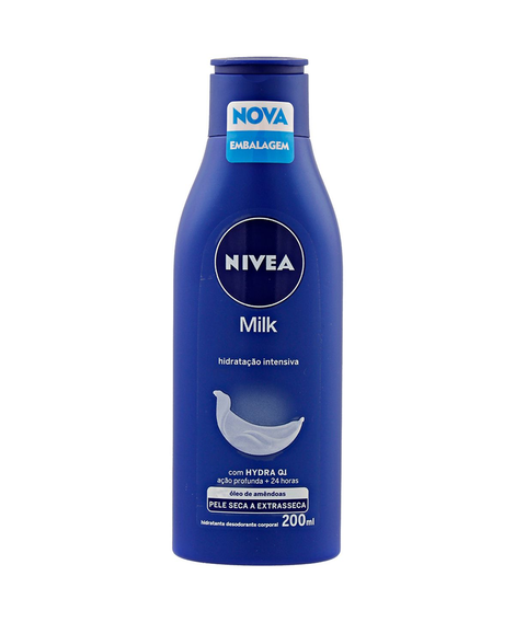 imagem do produto Locao hidratante nivea milk pele seca e extra seca 200ml - NIVEA