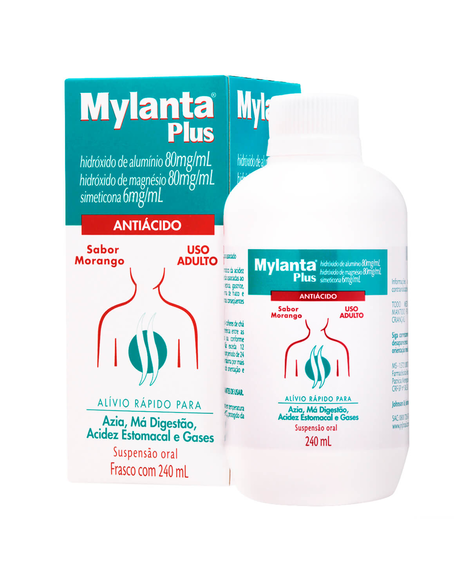 imagem do produto Mylanta plus morango 240ml - JOHNSON E JOHNSON