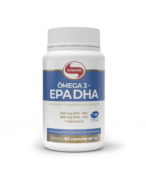 imagem do produto Omega 3 epa e dha 1g 60 cpsulas  - VITAFOR