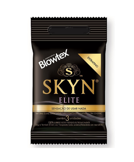 imagem do produto Preservativo blowtex skyn elite 3 unidades - BLOWTEX