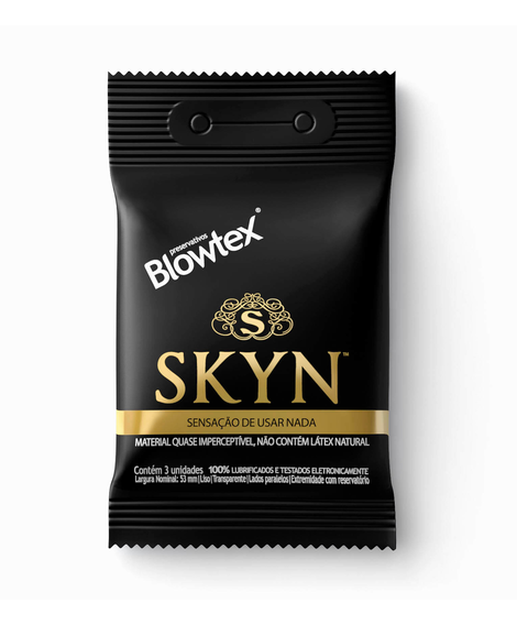 imagem do produto Preservativo blowtex skyn original 3 unidades - BLOWTEX