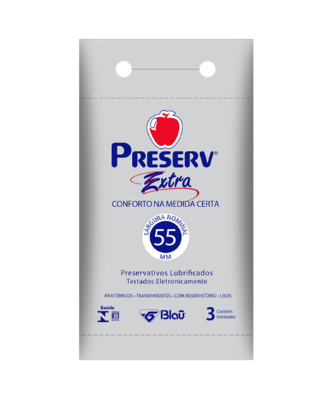 imagem do produto Preservativo preserv extra 3 unidades - BLAU FARMACEUTICA