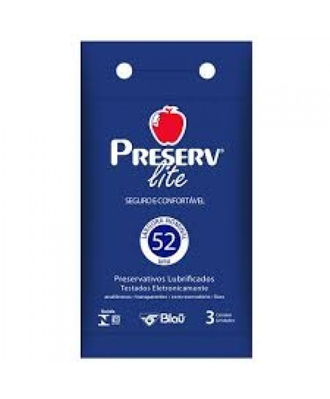 imagem do produto Preservativo preserv lite 3 unidades - BLAU FARMACEUTICA