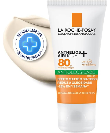 imagem do produto Protetor solar anthelios airlicium fps80 sem cor 40g - LA ROCHE-POSAY