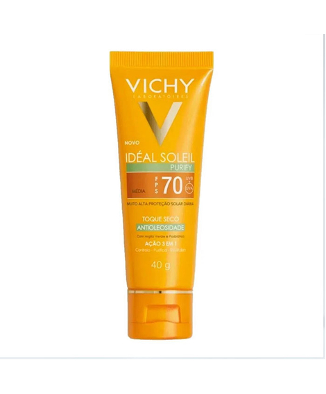 imagem do produto Protetor solar facial ideal soleil media fps70 40g - VICHY