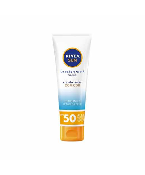 imagem do produto Protetor solar facial nivea beauty expert cor fps50 50g - NIVEA